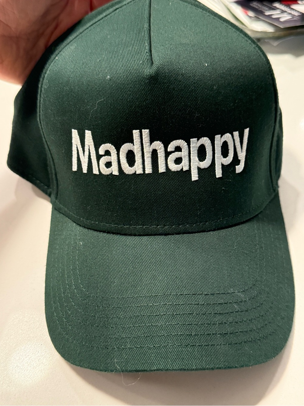 Madhappy Dark Green Embroidered Logo Hat